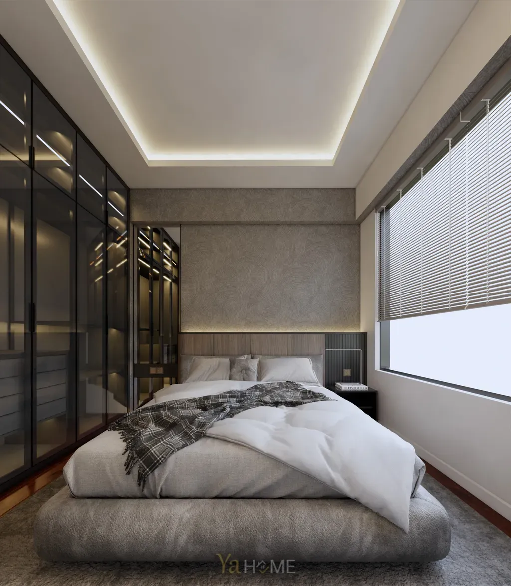 Phòng ngủ, Lối vào - Concept thiết kế Chung cư Akari City - Phong cách Modern  | Space T