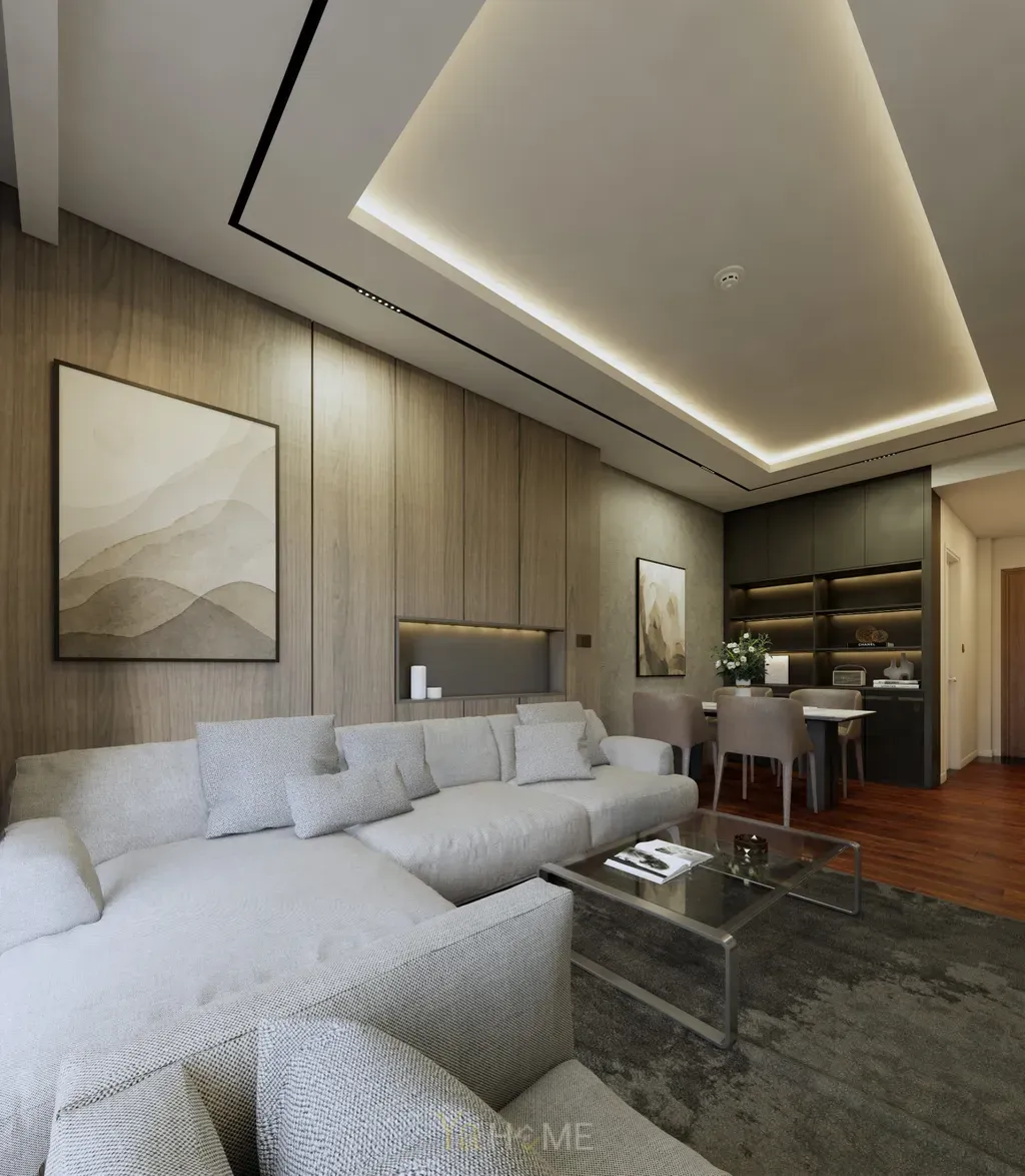 Phòng khách - Concept thiết kế Chung cư Akari City - Phong cách Modern  | Space T