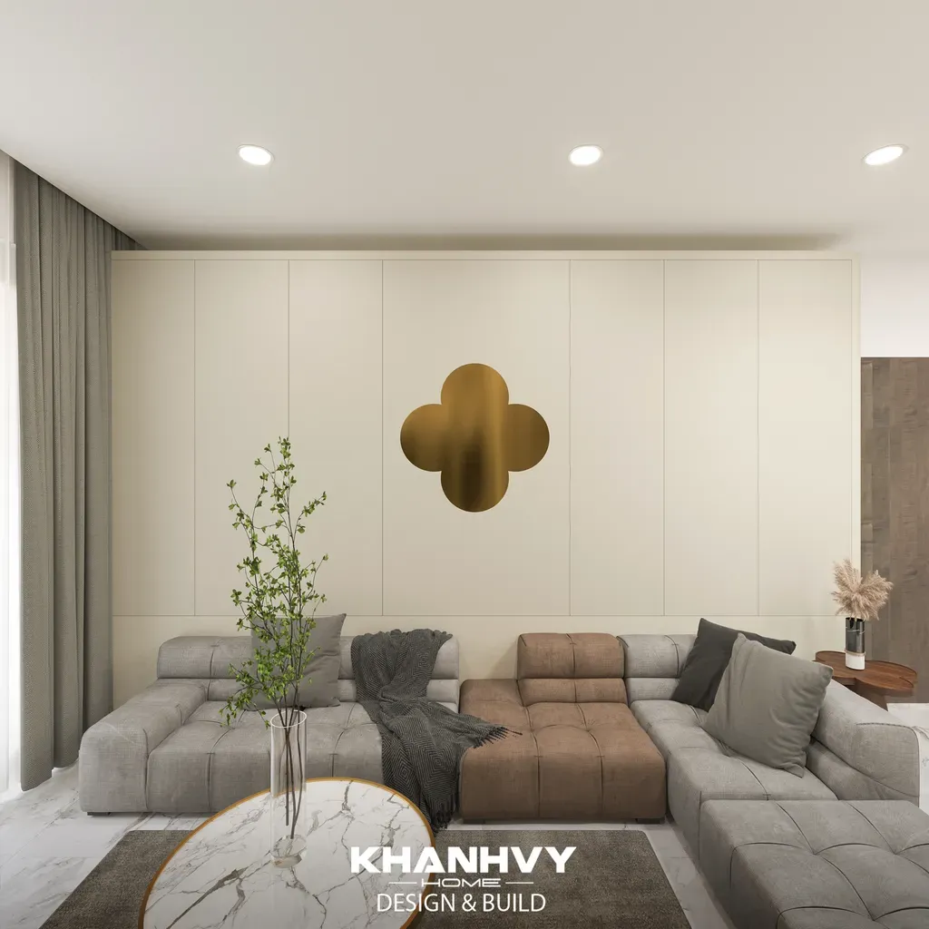 Phòng khách, Phòng bếp, Lối vào - Concept thiết kế Celadon City - Diamond Centery - Phong cách Minimalist x Elegent   | Space T