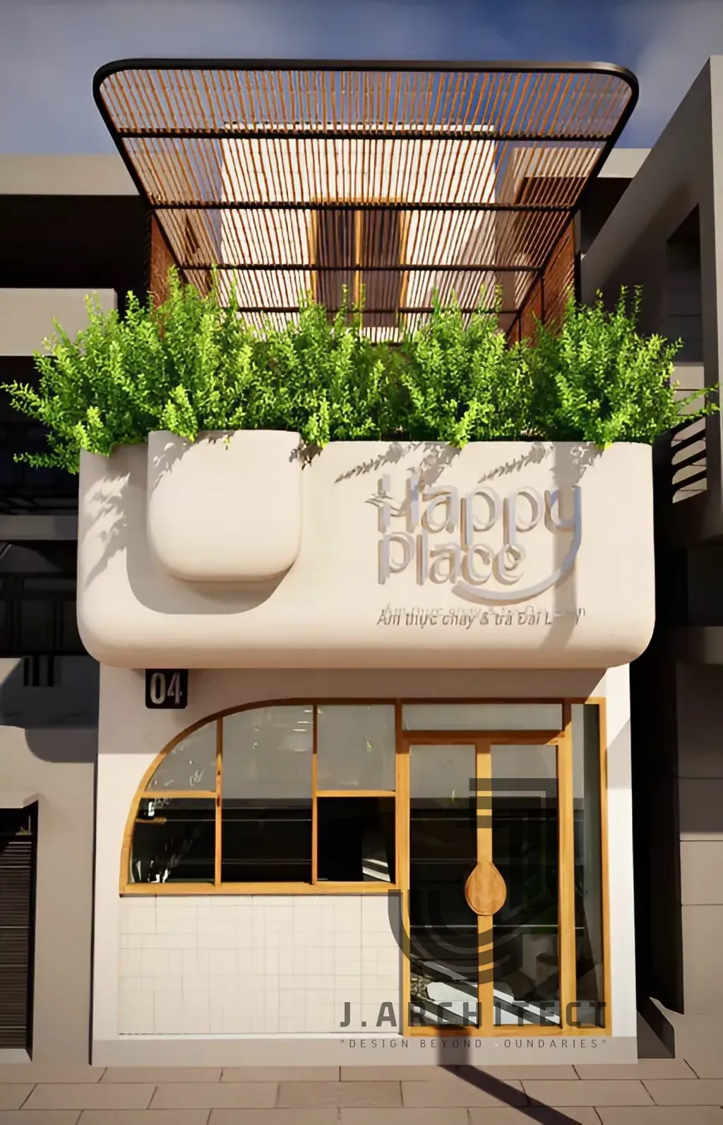 Concept thiết kế nhà hàng Happy Place - Phong cách Japandi | Space T