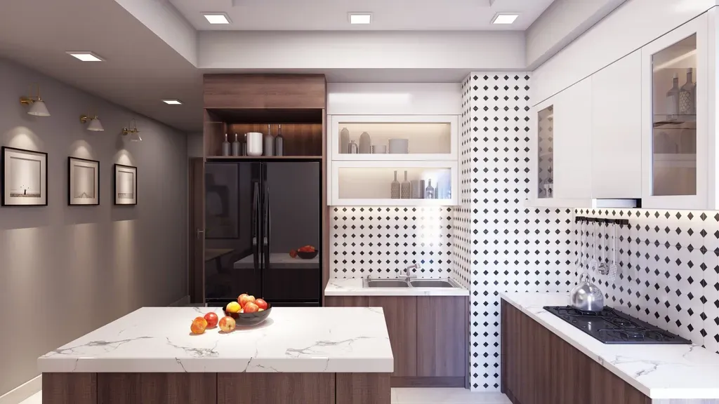 Phòng bếp, Phòng ăn - Concept Căn hộ Masteri Thảo Điền - Phong cách Modern | Space T