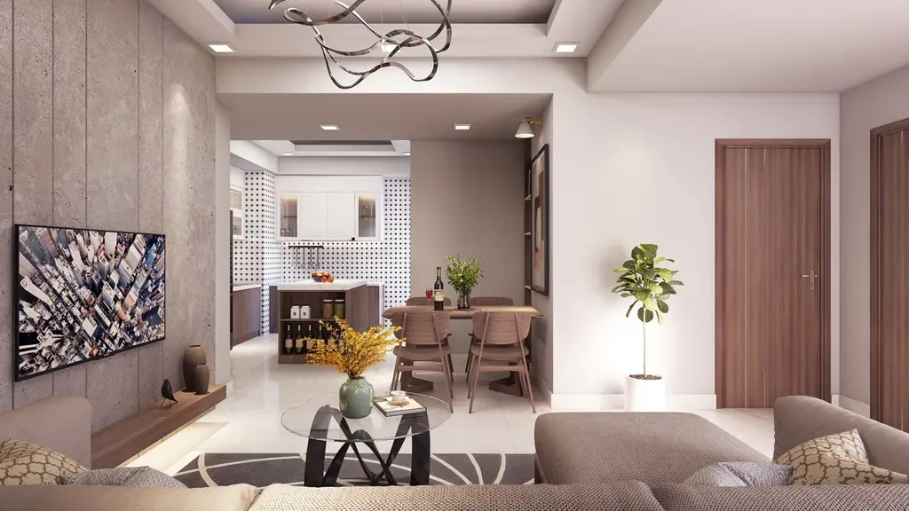 Phòng khách - Concept Căn hộ Masteri Thảo Điền - Phong cách Modern | Space T