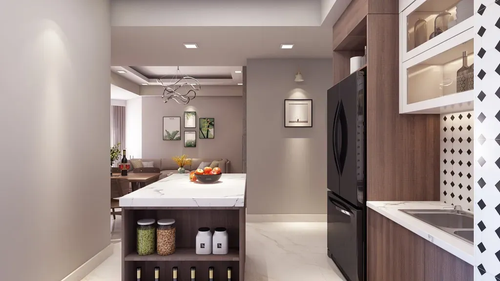 Phòng bếp, Phòng ăn - Concept Căn hộ Masteri Thảo Điền - Phong cách Modern | Space T