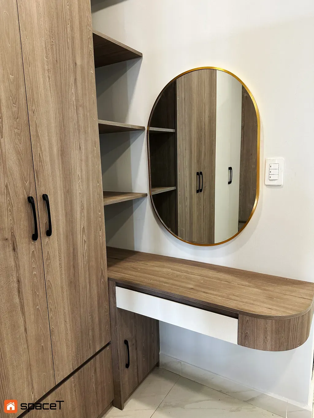 Phòng ngủ - Căn hộ studio Nguyễn Xí Bình Thạnh - Phong cách Modern | Space T