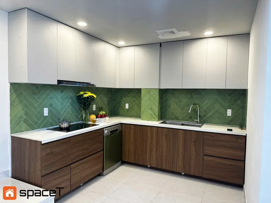 Phòng bếp - Nhà phố Hồ Văn Huê, Q. Phú Nhuận - Phong cách Minimalist | Space T
