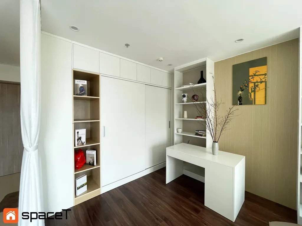 Phòng ngủ, Phòng làm việc - Căn hộ Origami Quận 9 - Phong cách Minimalist | Space T