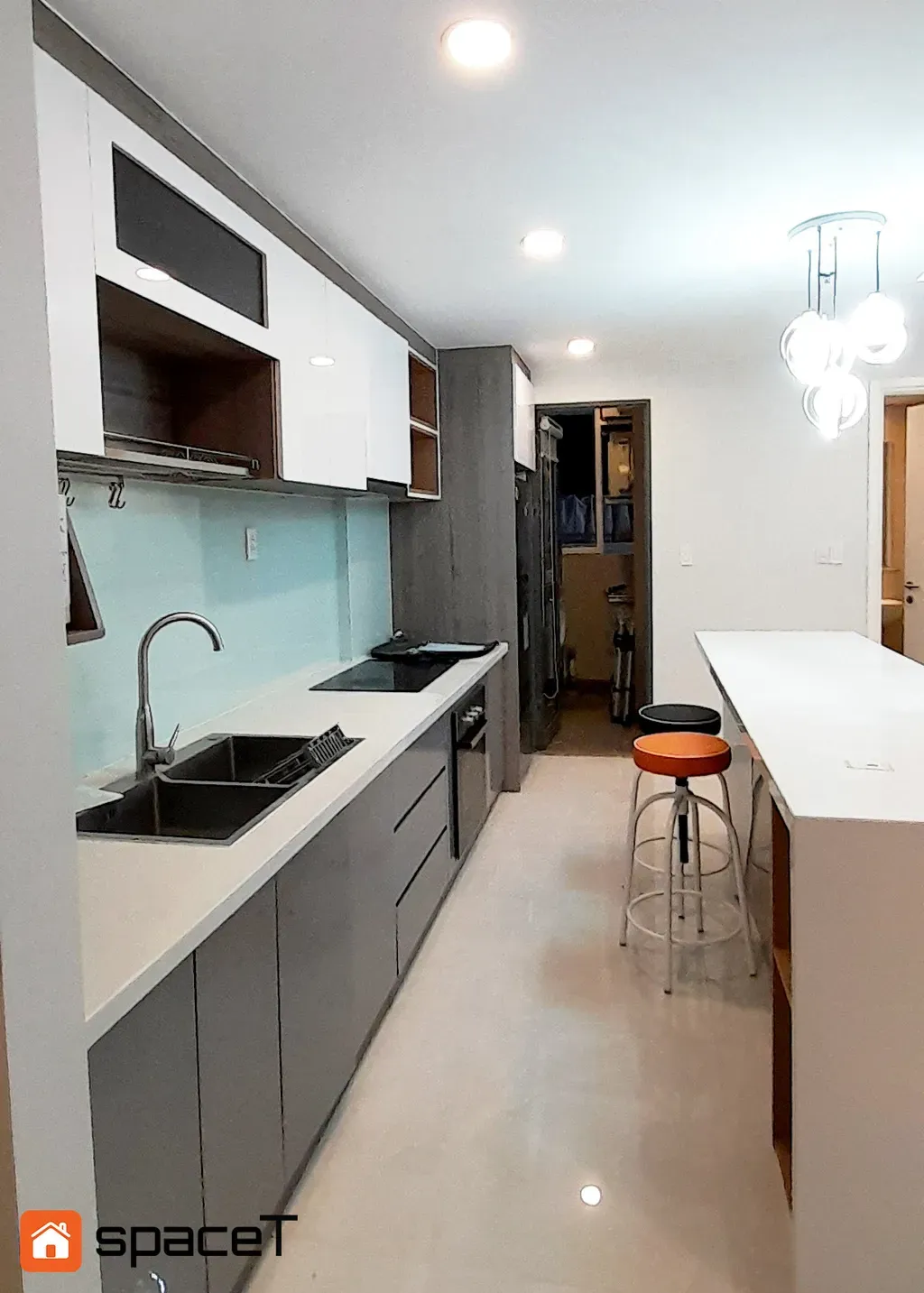 Phòng bếp - Căn hộ Masteri Thảo Điền - Phong cách Modern | Space T