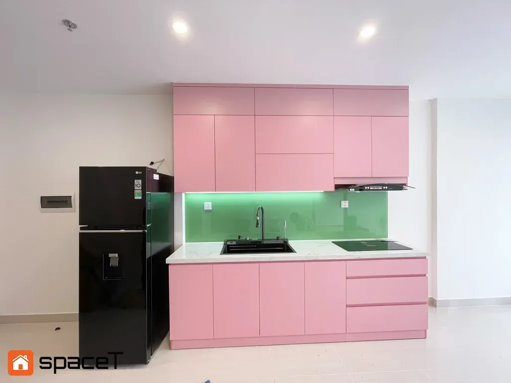 Phòng bếp - Hoàn thiện Bếp căn hộ Vinhomes Grand Park - Phong cách Color Block | Space T