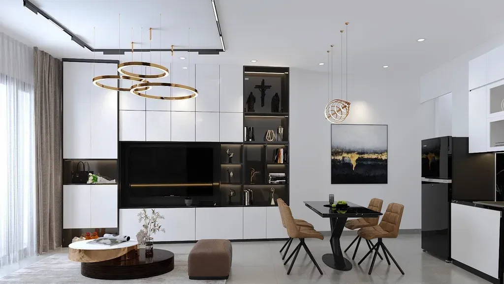 Concept nội thất Nhà phố Quận 4 - Phong cách Modern