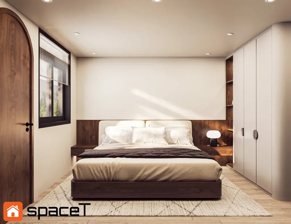 Phòng ngủ - Concept nội thất Nhà phố Hồ Văn Huê - Phong cách Minimalist | Space T
