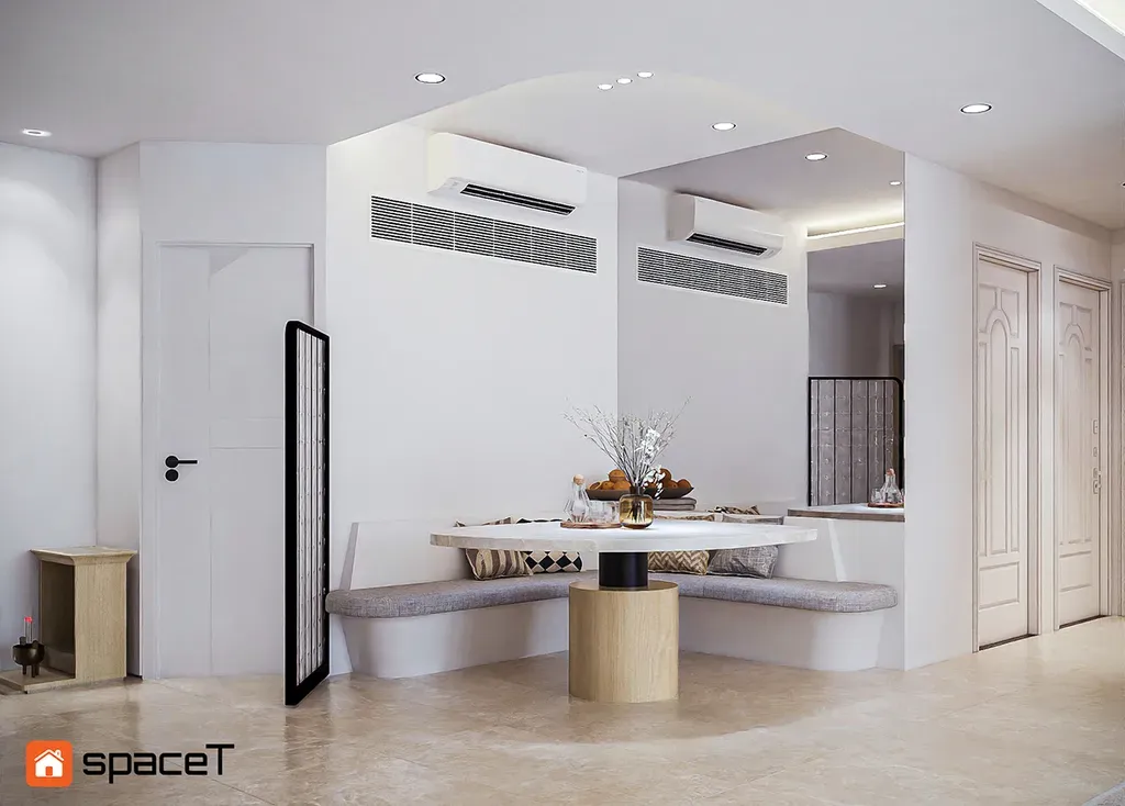 Phòng ăn - Concept nội thất Căn hộ Sunrise City View - Phong cách Minimalist | Space T