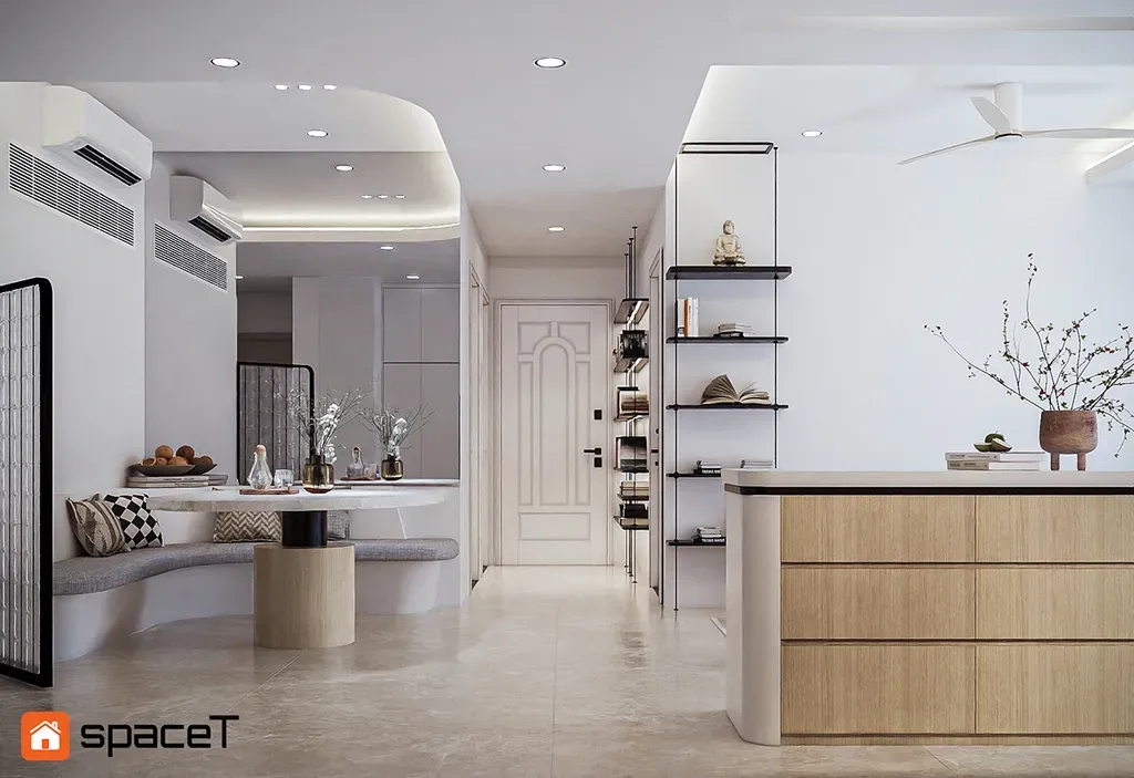 Phòng ăn - Concept nội thất Căn hộ Sunrise City View - Phong cách Minimalist | Space T