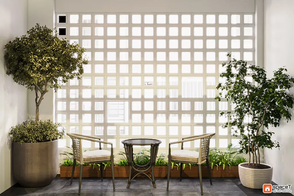 Lô gia - Concept nội thất Nhà phố Sư Vạn Hạnh Quận 10 - Phong cách Minimalist | Space T