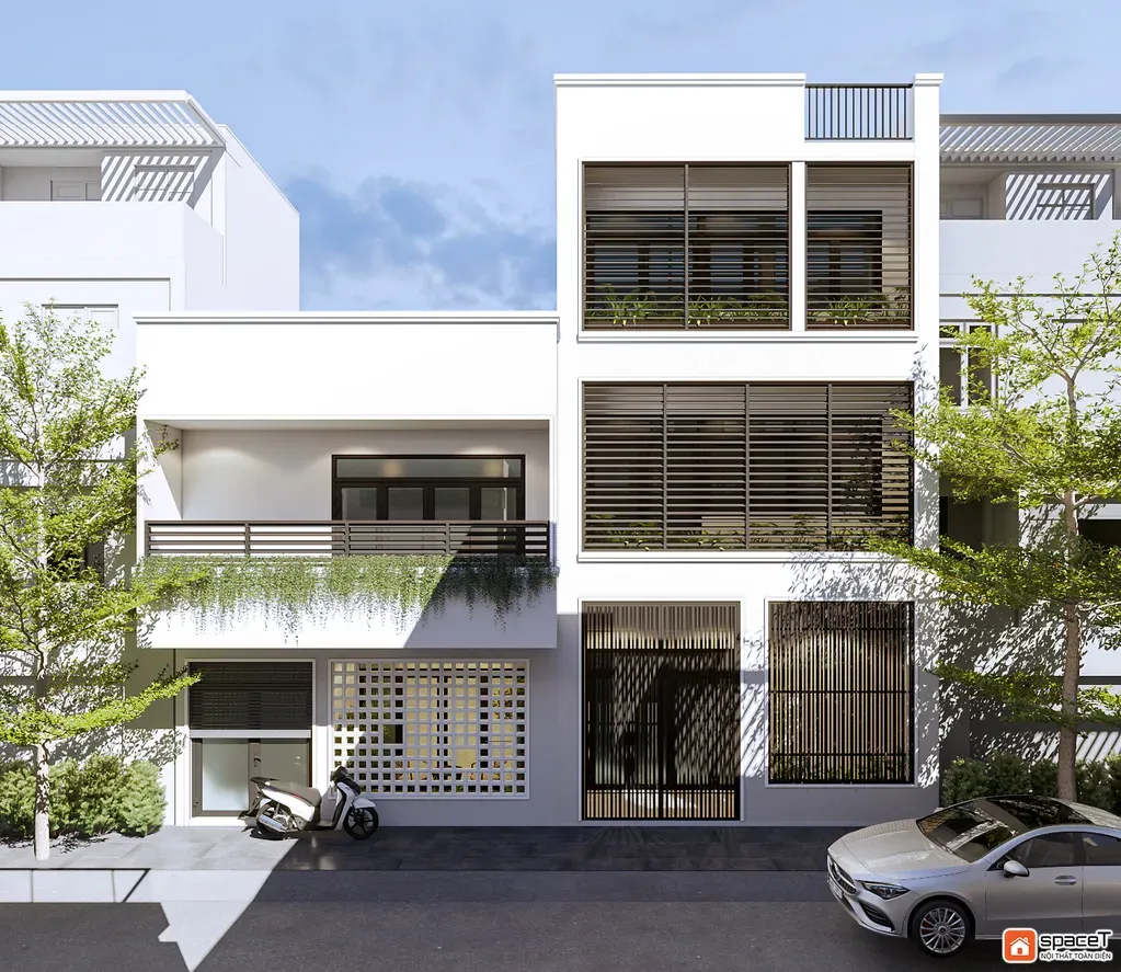Mặt tiền - Concept nội thất Nhà phố Sư Vạn Hạnh Quận 10 - Phong cách Minimalist | Space T