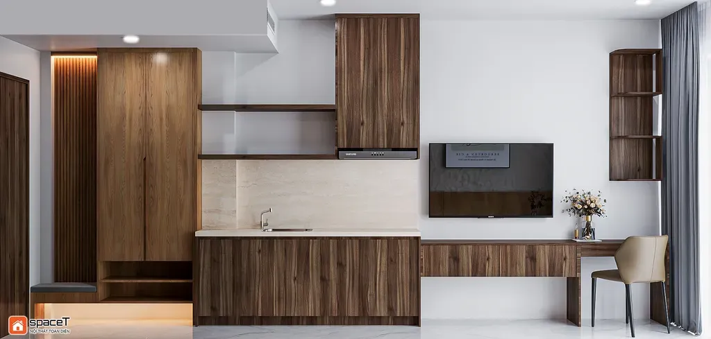 Phòng ngủ - Concept nội thất Nhà phố 150m2 Quận Bình Thạnh - Phong cách Minimalist | Space T