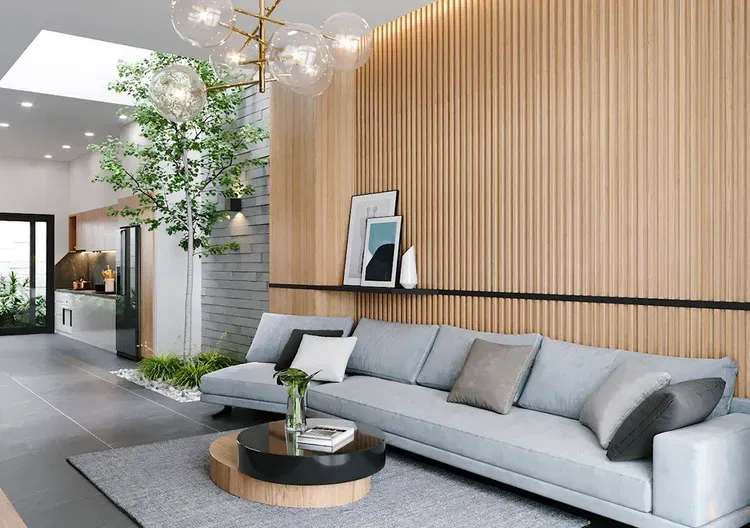 Top 29 mẫu thiết kế phòng khách nhà ống 4m đẹp theo xu hướng mới nhất