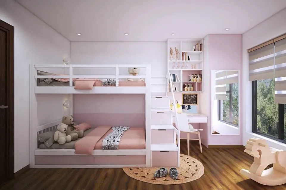 Top 19 mẫu thiết kế phòng ngủ thông minh cho bé đẹp nhất 2024
