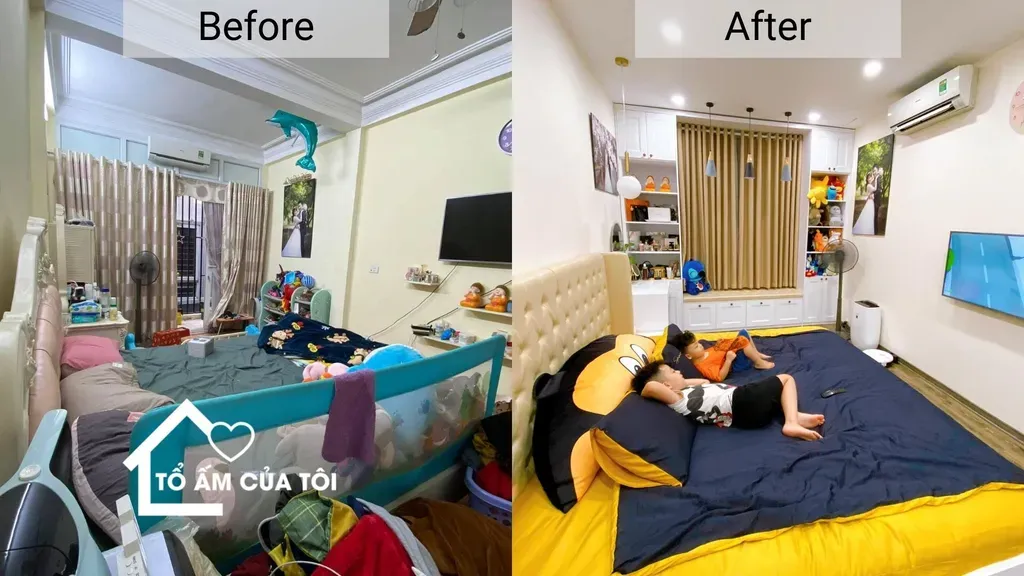 Phòng ngủ - Chi hẳn 300 triệu “lột xác” cho nhà phố xuống cấp: quyết định sáng suốt nhất của tôi | Space T