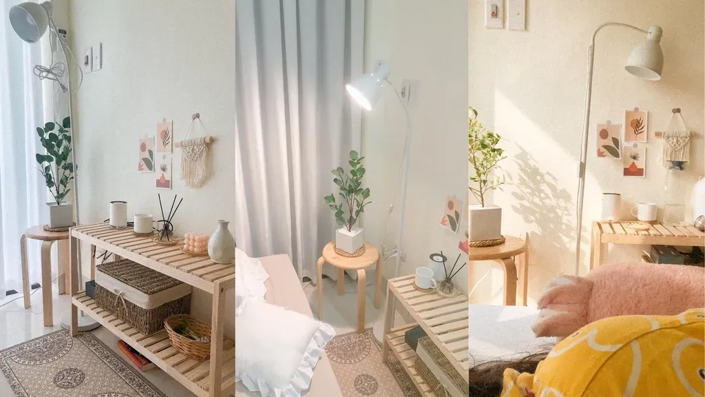 Phòng ngủ - Tôi cải tạo căn phòng trọ 17m2 xinh xắn như phim Hàn | Space T