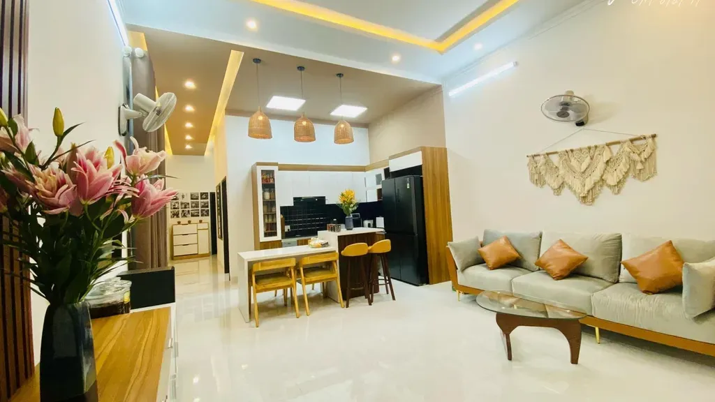 Phòng khách - Tổ ấm “ngoài nông dân - trong thành thị” của vợ chồng mình | Space T