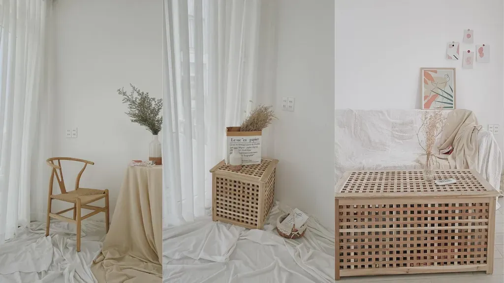 Phòng khách - Tự tay cải tạo nhà phố cũ nát với phong cách Bắc Âu kết hợp Bohemian  | Space T