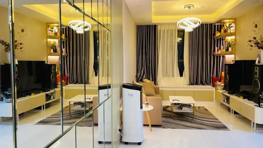 Phòng khách - Căn hộ phong cách hiện đại dành cho gia đình 4 người | Space T