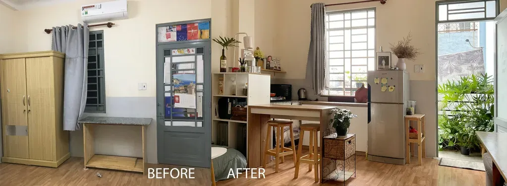 Phòng bếp - Tổ ấm chỉ 27m2 nhưng vẫn tươm tất, đủ công năng  | Space T