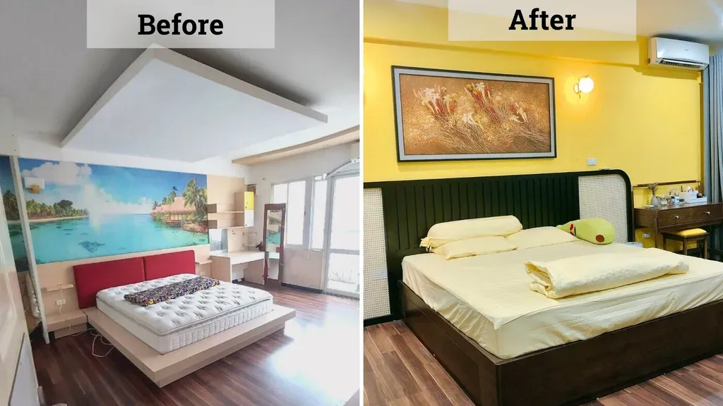 Phòng ngủ - Ý tưởng cải tạo nhà phong cách Indochine kết hợp Modern | Space T