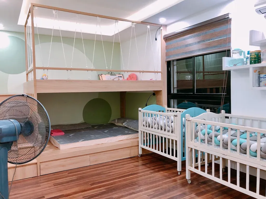Phòng ngủ, Phòng cho bé - Ý tưởng cải tạo nhà phong cách Indochine kết hợp Modern | Space T