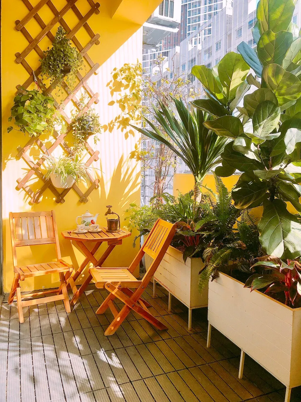 Lô gia - Ý tưởng cải tạo nhà phong cách Indochine kết hợp Modern | Space T