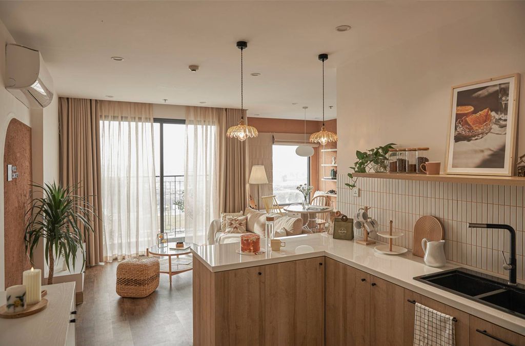 Phòng bếp - Tự trang trí căn hộ phong cách Japandi và Scanvadian  | Space T