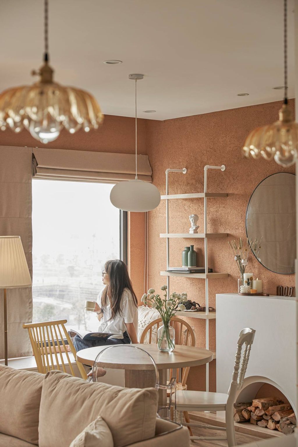 Phòng ăn, Góc thư giãn - Tự trang trí căn hộ phong cách Japandi và Scanvadian  | Space T