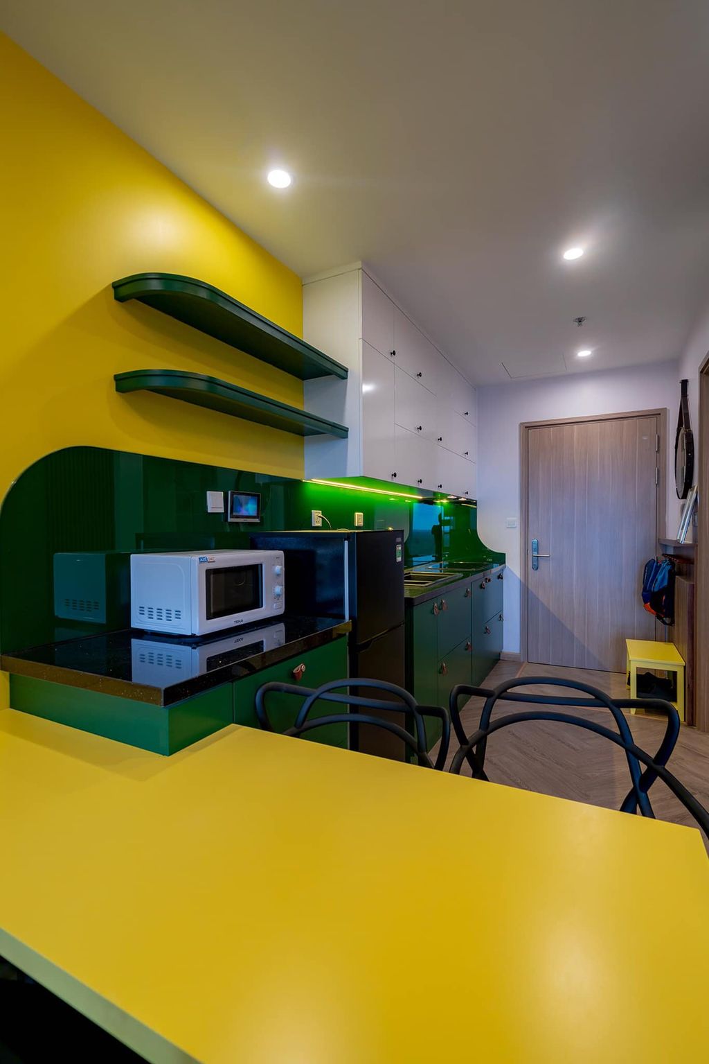 Phòng bếp - Căn hộ studio chỉ 28m2 bố trí không gian thông minh, tiện nghi  | Space T