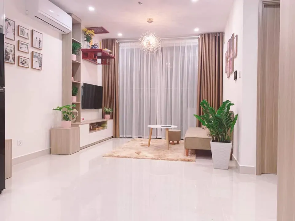 Phòng khách - Tổ ấm “màu hồng” 43m2 của vợ chồng trẻ với thiết kế hiện đại, tiện nghi | Space T