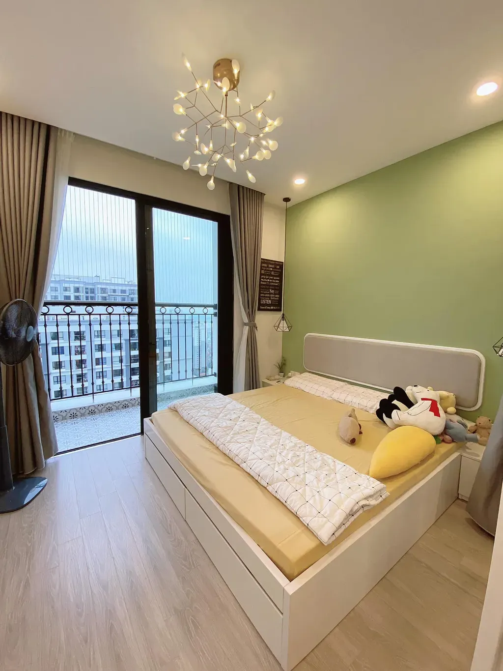 Phòng ngủ - Căn hộ 53m2 với ý tưởng cửa vòm thông phòng ngủ - phòng khách đáng tham khảo | Space T