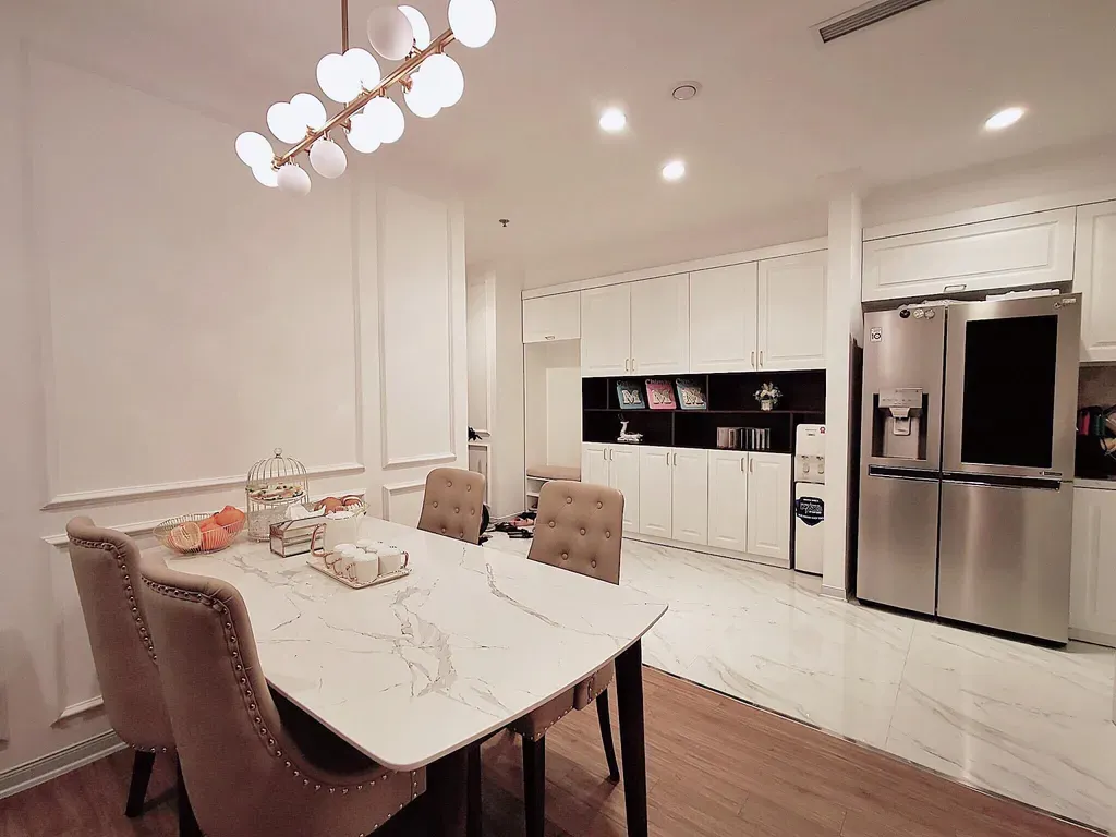 Phòng ăn - Cải tạo căn hộ sang trọng cao cấp trang trí nội thất chỉ 300 triệu | Space T
