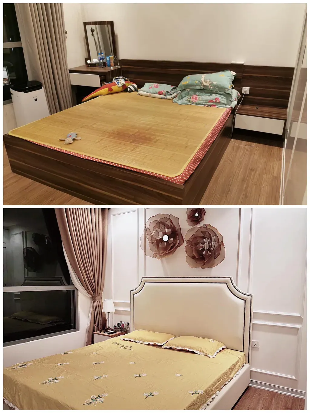 Phòng ngủ - Cải tạo căn hộ sang trọng cao cấp trang trí nội thất chỉ 300 triệu | Space T