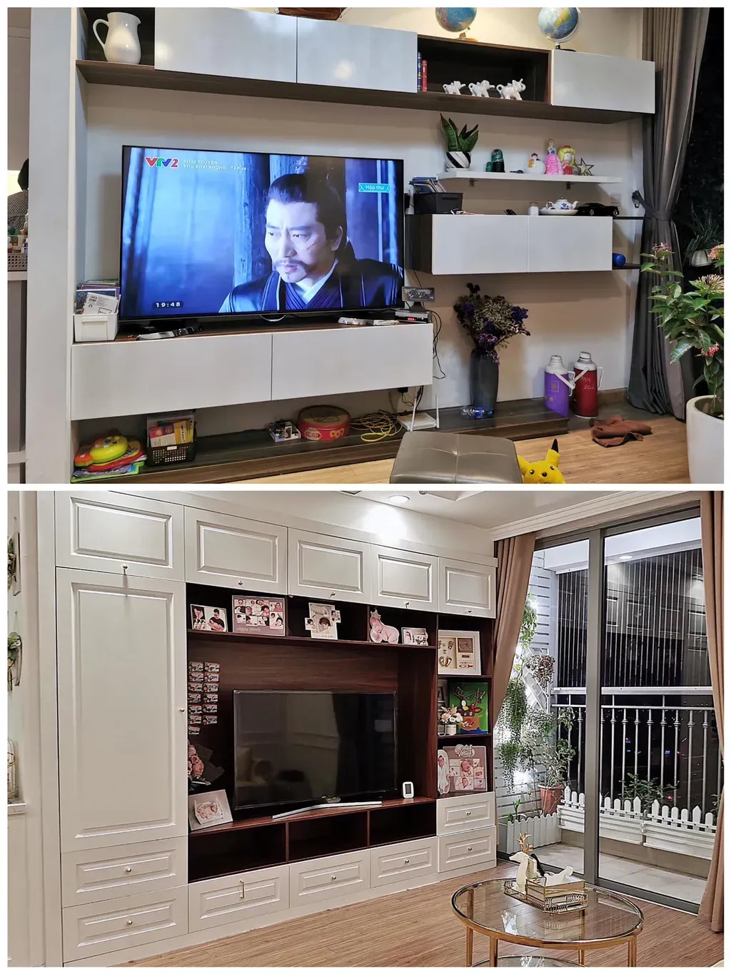 Phòng khách - Cải tạo căn hộ sang trọng cao cấp trang trí nội thất chỉ 300 triệu | Space T