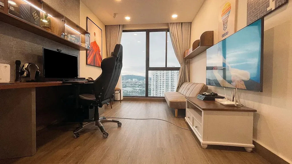 Phòng làm việc - An Yên Là Nhà: Căn hộ phong cách Japandi kết hợp cổ điển | Space T