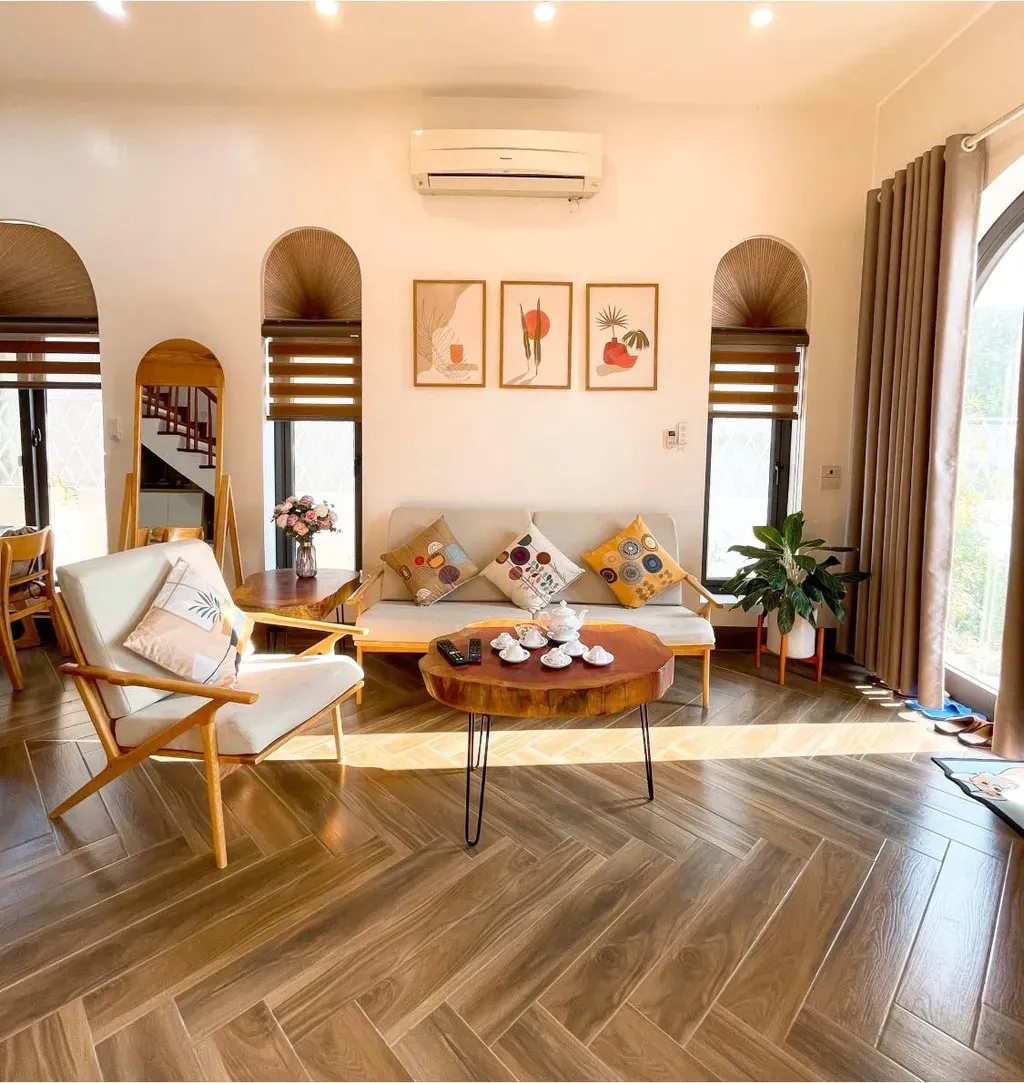 Phòng khách - "TWINS HOUSE" tại Hưng Yên mình xây tặng bố mẹ | Space T