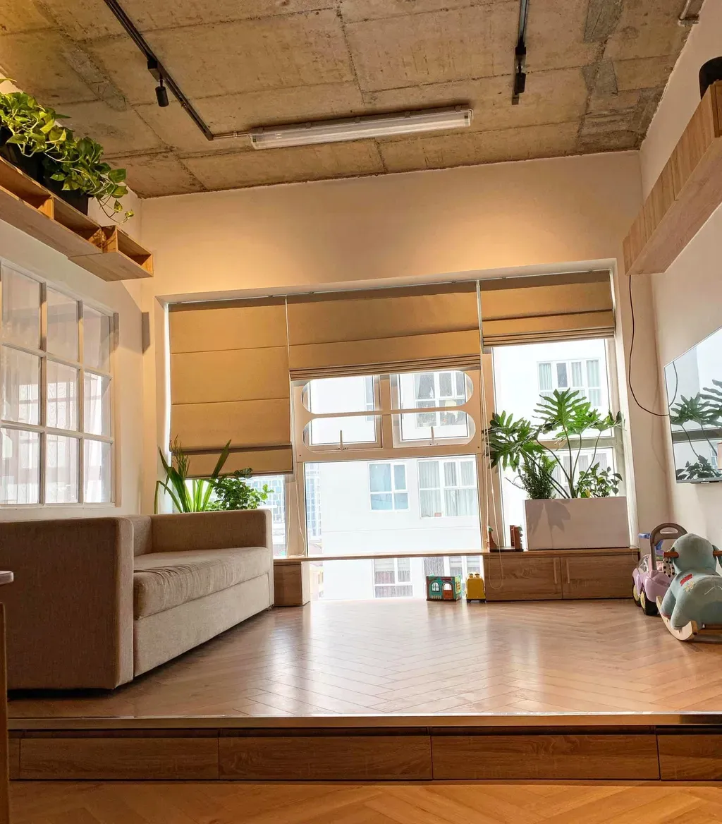 Phòng khách - Ngôi nhà mang dấu ấn cá nhân: tự do - phóng khoáng - tối giản | Space T