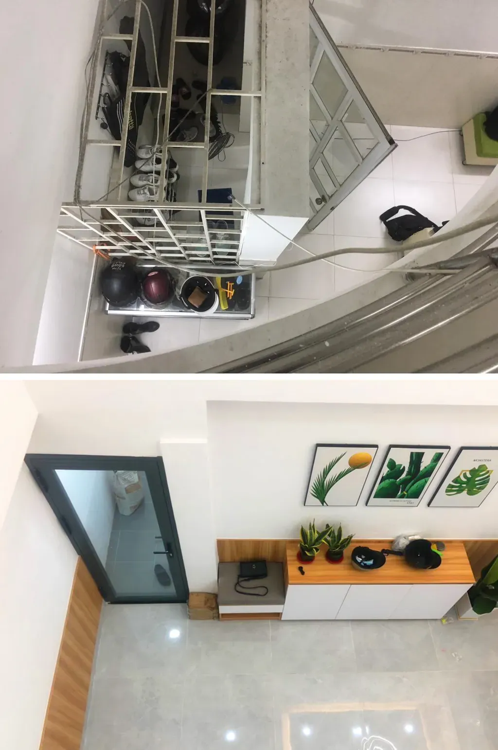 Phòng khách, Phòng bếp - Cải tạo nhà 44m2 từ 2 tầng: sửa 1 tầng thành tầng lửng, giải phóng không gian | Space T
