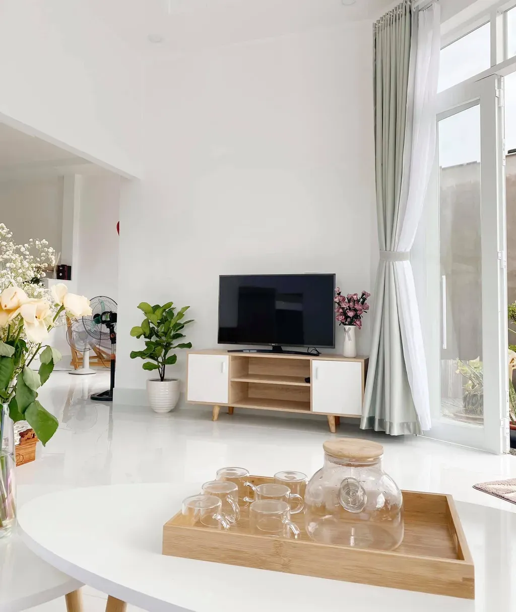 Phòng khách - Mình đã đạt mục tiêu thứ 3 trong đời: xây một ngôi nhà nhỏ xinh ở quê nhà | Space T
