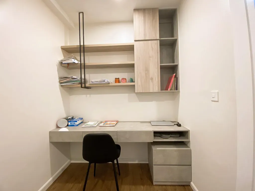 Phòng làm việc - Chưa đến 300 triệu hoàn thiện nội thất cho căn hộ 3 PN 88m2 | Space T