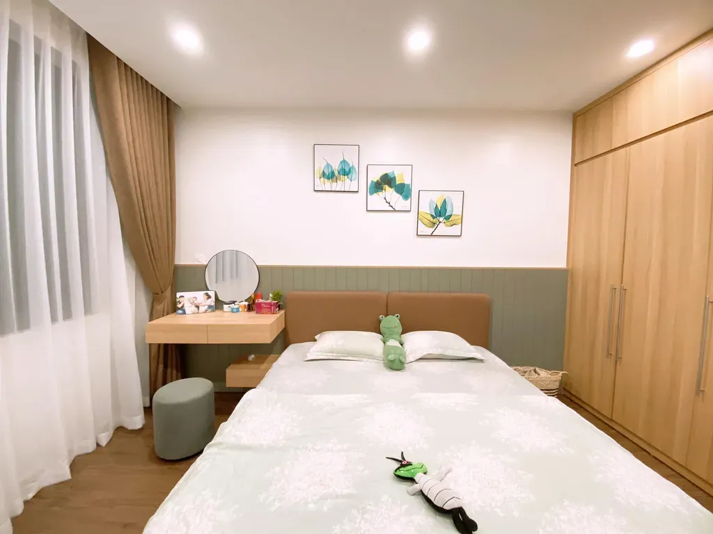 Phòng ngủ - Chưa đến 300 triệu hoàn thiện nội thất cho căn hộ 3 PN 88m2 | Space T
