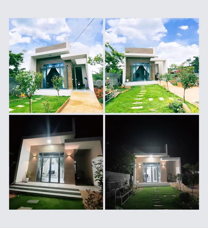 Mặt tiền - Bỏ phố về quê xây nhà vườn thiết kế hiện đại, tối giản như “biệt thự mini” | Space T