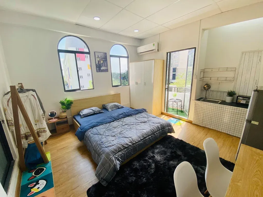Phòng ngủ - Chỉ 70 triệu cải tạo sân thượng cũ thành phòng ngủ cực chill | Space T