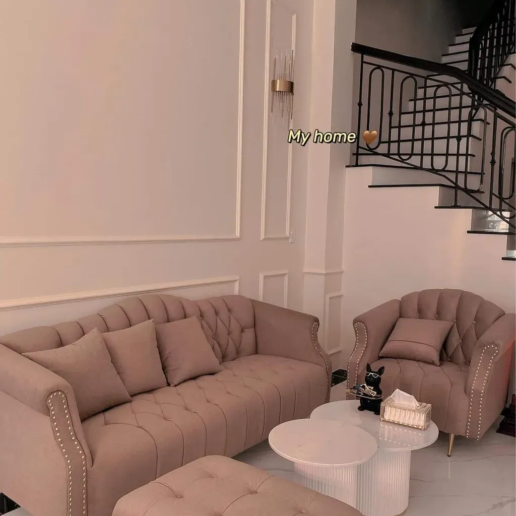 Phòng khách - Căn nhà đầu tiên vợ chồng trẻ tự tay thiết kế nội thất chăm chút từng góc nhỏ  | Space T