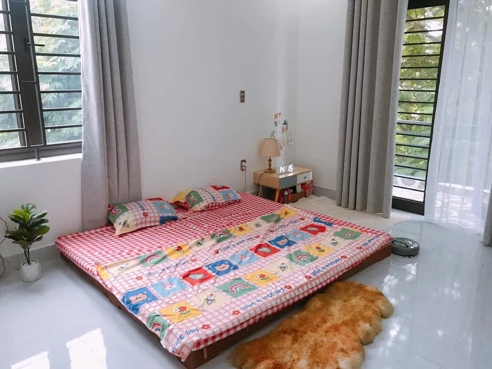 Phòng ngủ - Nhà phố 3 tầng vát góc xinh xắn chỉ tốn hơn 150 triệu trang trí nội thất | Space T