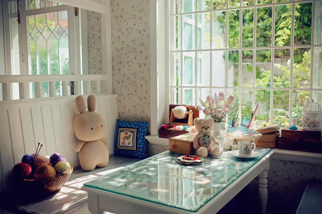 Phòng khách - Ngôi nhà 38m2 đẹp như cổ tích của gia chủ đam mê len sợi, đan móc | Space T